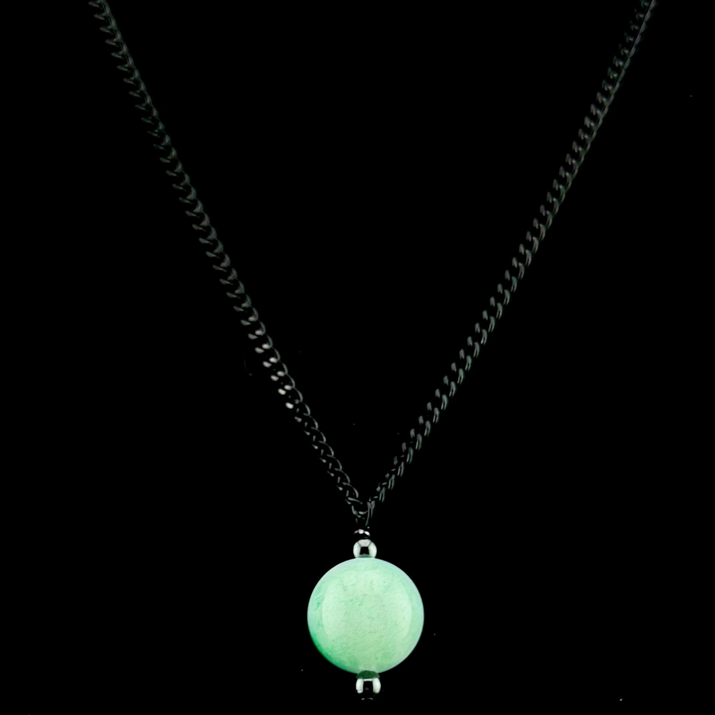 White Jade & Hematite