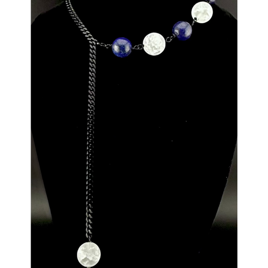 Crackled Quartz & Lapis Azul