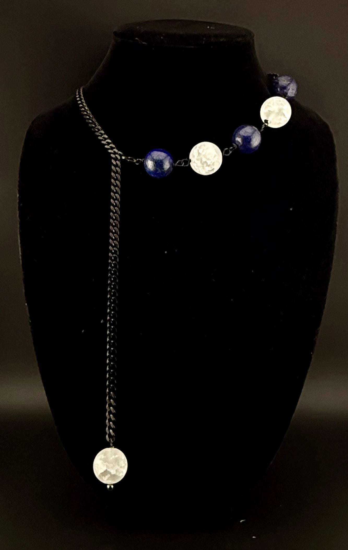 Crackled Quartz & Lapis Azul