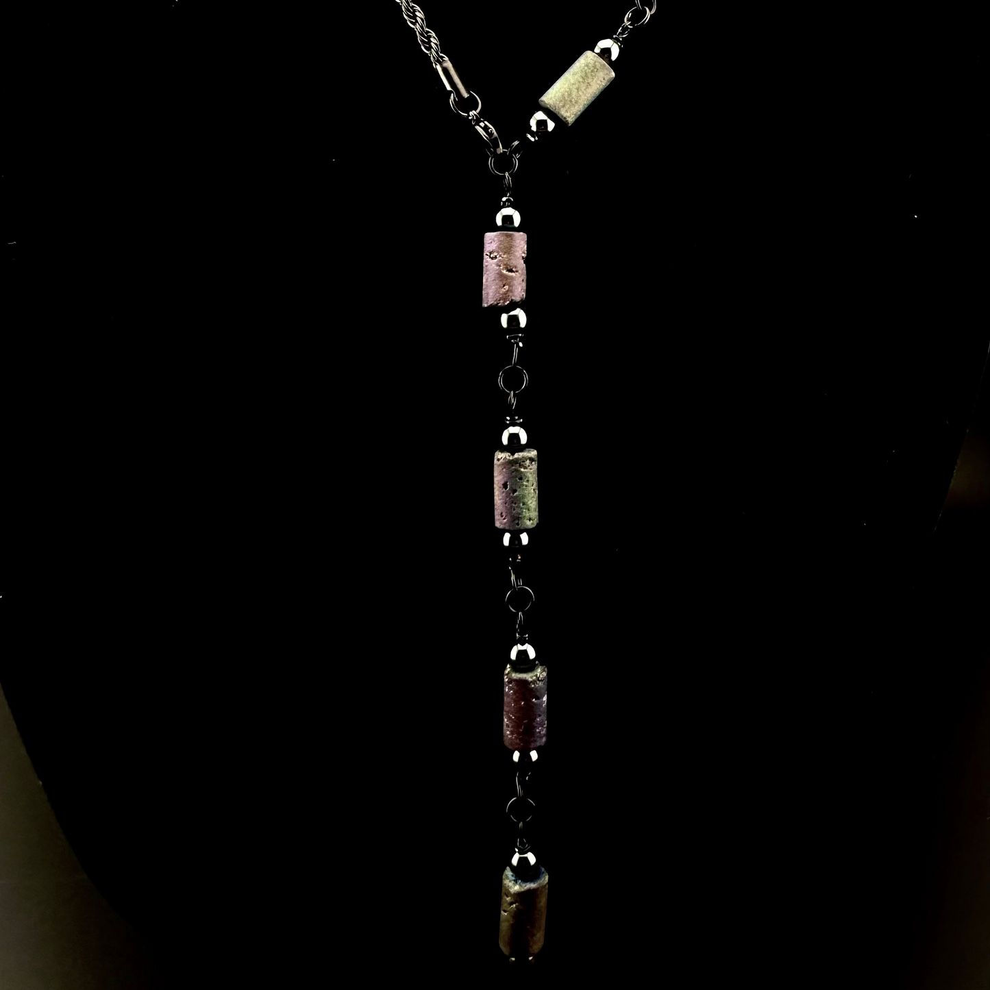 Druzy Agate & Hematite