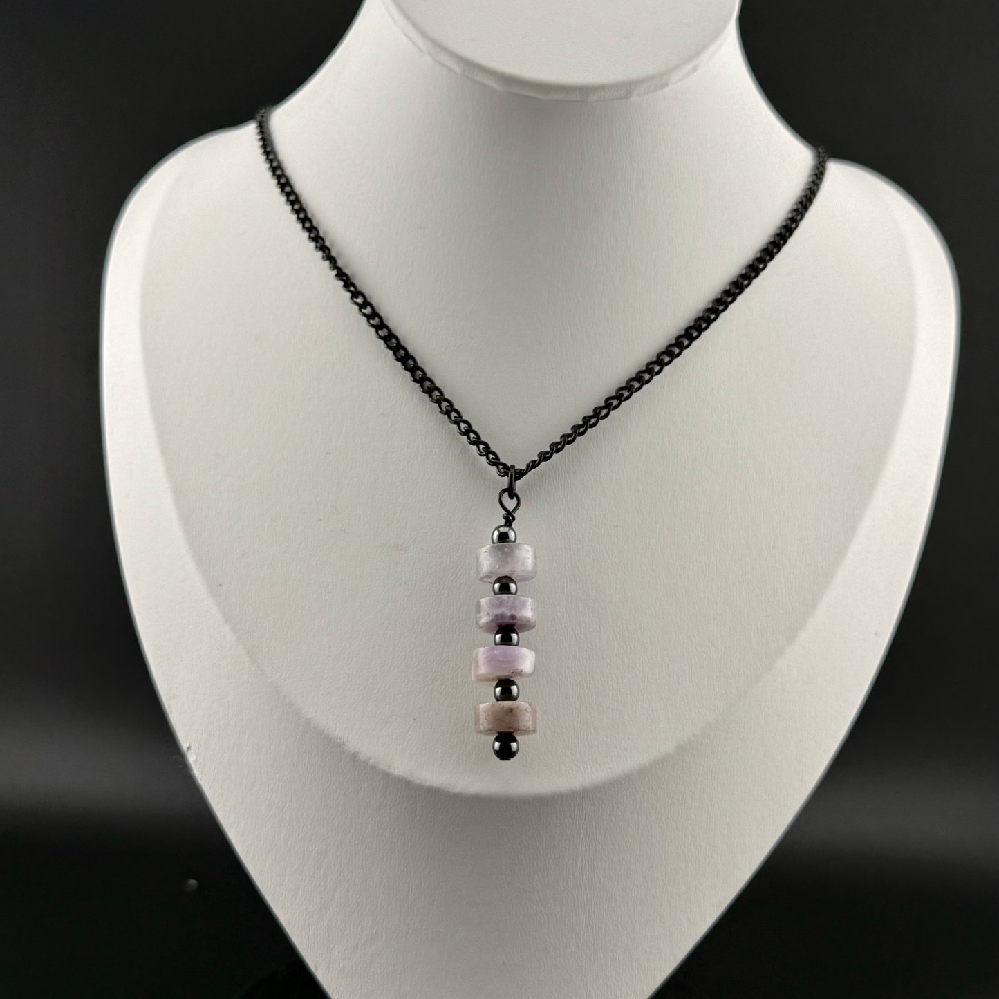 Howlite & Hematite Pendant