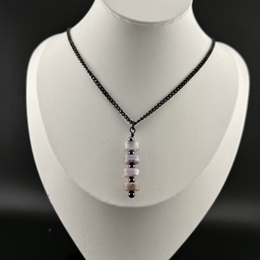 Howlite & Hematite Pendant