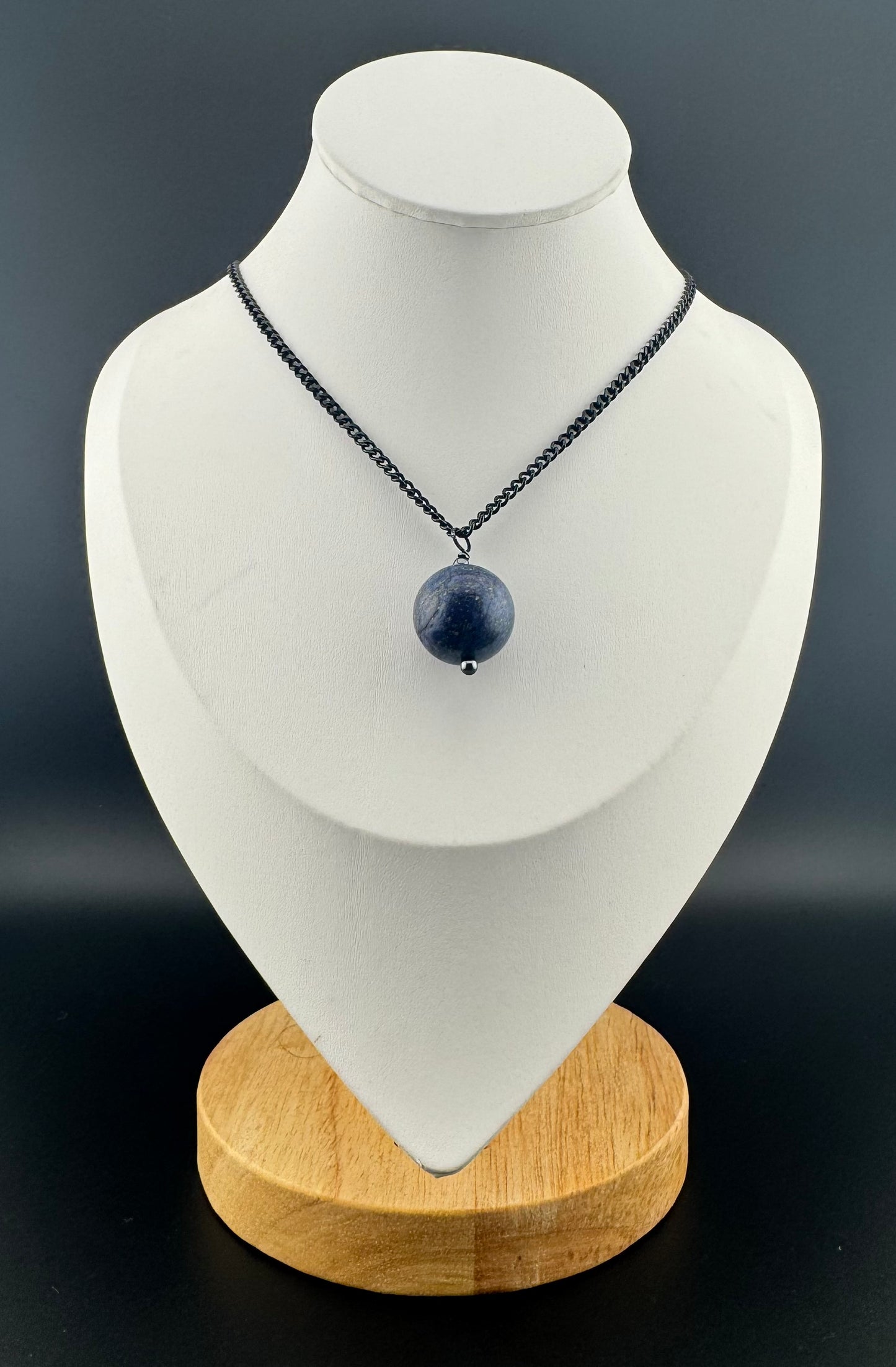 Lapis Azuli & Hematite Pendant