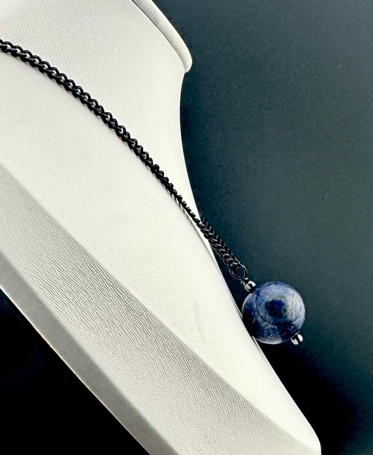 Lapis Azuli & Hematite Pendant