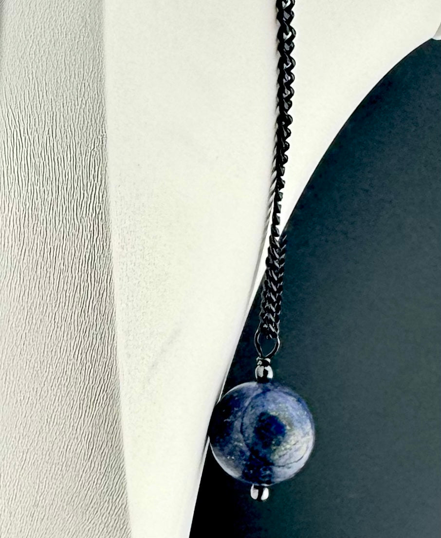 Lapis Azuli & Hematite Pendant